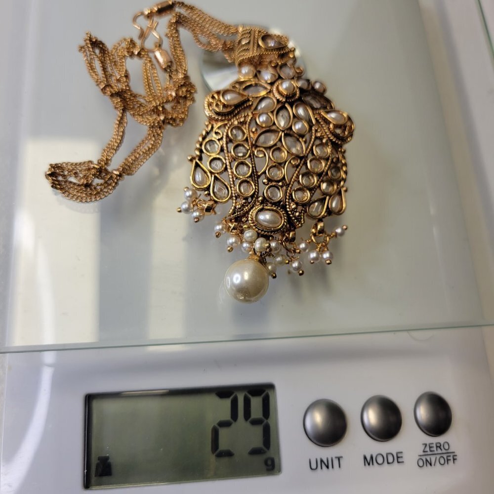 Ethnic Antique Gold Tone Pendant - Picture 13 of 14